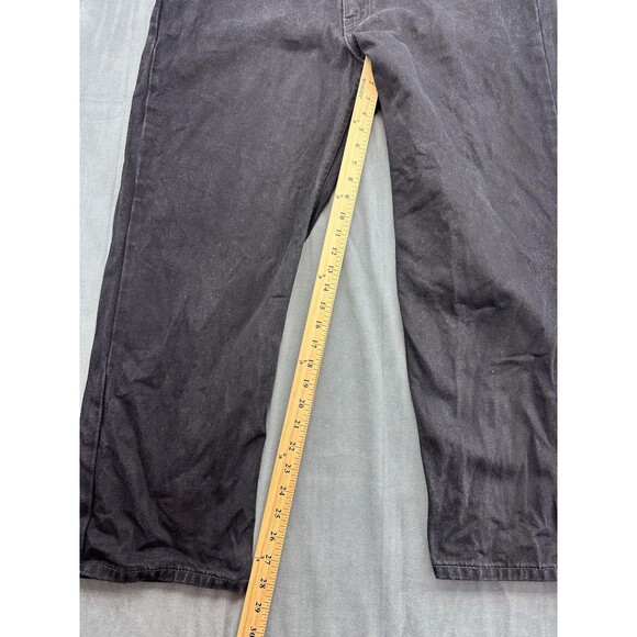Levis 550 Jeans Mens 42x30 Black Relaxed Fit Tapered Leg Denim WaterLess Red Tab - Picture 10 of 10